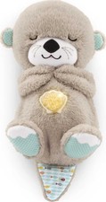Fisher-Price Schlummer Otter Kuscheltier mit Atembewegung und Musik, Baby Erstau