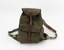 großer alter DDR Leinen Rucksack Grün Wandern Oldtimer Motorrad Wald Jagd Angeln