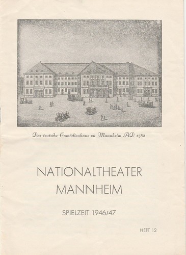 Programmheft nationaltheater - programmheft,