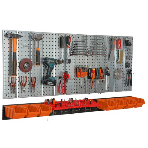 Werkzeugwand 156x72 metall - werkzeugwand,
