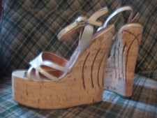 Echt- Kork Plateau Sandaletten