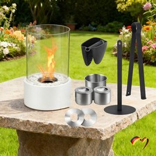 NEU Tischfeuer Tischkamin Bio- Ethanol Feuerstelle rauchfrei Indoor Outdoor DHL