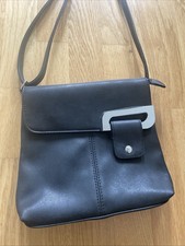 Umhängetasche Schimmernd Schwarz / Dunkelgrau 22 x 19 x 4,5 cm Tasche