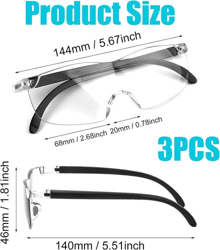 300 vergrößerungsbrille - 300%,