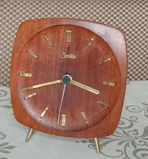 Mid century teak - mid, tischuhr