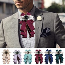 Strass-Fliege Für Herren Hochzeit Party Bräutigam Formeller Anzug Krawatte  /