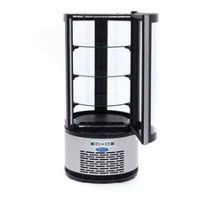 Kuchenvitrine Kühlvitrine 100 Liter 48 cm - Runde Tortenvitrine Getränkevitrine