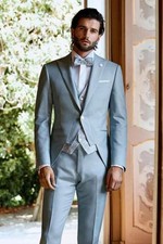 Männer Hellblauer Anzug