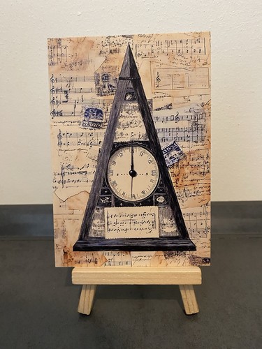 Postkarte motivkarte wanduhr - postkarte, motivkarte,