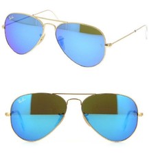 Ray Ban SONNENBRILLE GOLD BLAU