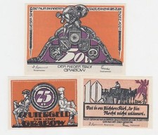 kompl. Serie mit 3 Banknoten