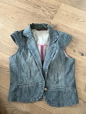 Top Damen ärmellose Weste Jeans Jacke Tom Tailor Gr M