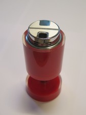 Tischfeuerzeug Sarome 70er Space Age Vintage rot