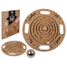 großes Kugellabyrinth Geschicklichkeitsspiel Holz Labyrinth für 4 Spieler