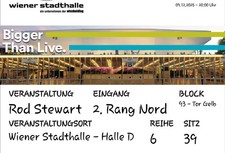 ROD STEWART 2 Konzert Tickets, 09.12.2025 - Wien, Stadthalle
