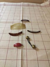  DDR Haarkamm,  braune Haar Spangen , Zopfhalter 