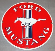 +++ FORD MUSTANG Metallschild - Durchmesser 28,5 cm +++