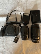 Canon EOS 600 Analog Spiegelreflexkamera 2 Ultrasonic 100-300 / 35-135mm  Blitz