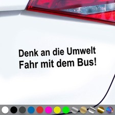 Denk An Die Umwelt Aufkleber