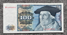 100 DM Geld-Schein Banknote