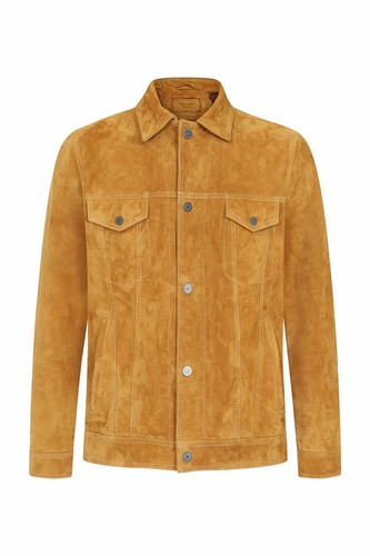 Leder hemd jacke - leder, herren