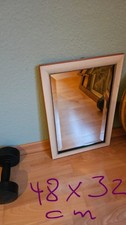 Gebrauchrer Spiegel Im Holzrahmen 48x32cm Wandspiegel