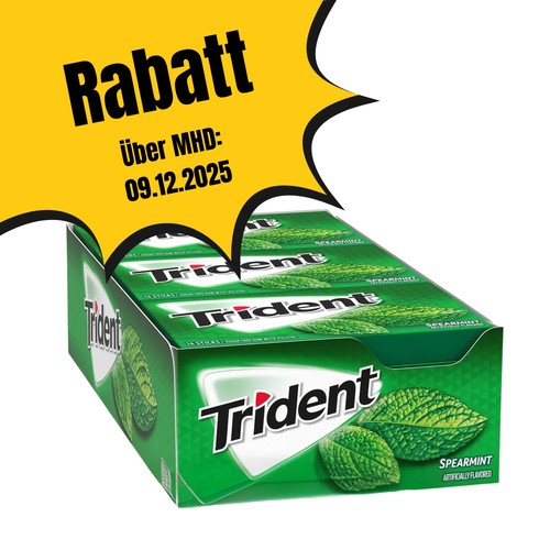 Trident spearmint kaugummi - trident,