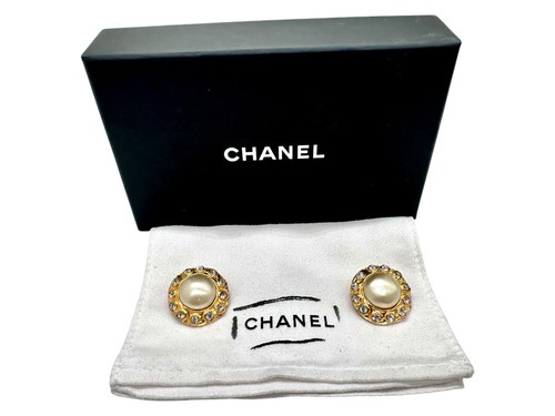 Chanel goldfarbene ohrclips - chanel,