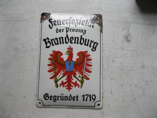 Emailleschild feuersozietät - emailleschild,