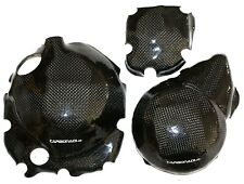 KAWASAKI Z750 07-13 3x CARBON KUPPLUNGSDECKEL LIMADECKEL MOTORDECKEL CARBONE