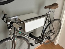 Fahrrad Wandhandlterung Fixie weiß holz Rennrad Halterung Singlespeed