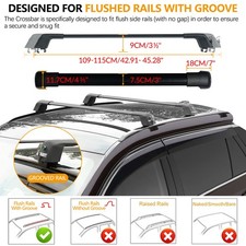 2x für Renault Kangoo 115cm Dachträger Relingträger Gepäckablage Gepäckträger DE