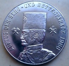 DDR Medaille Bergmann 40mm Berg- und Hüttenparade Freiberg 1986, siehe Foto