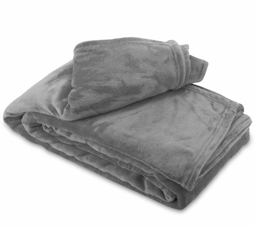 Kuscheldecke anthrazit - kuscheldecke,