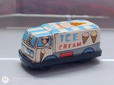 Hong Kong Ice Cream Van Eiswagen mit Schwungrad, Blech, ca. 4,5 cm lang