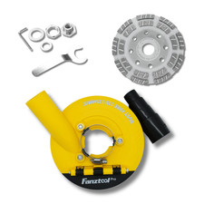 Neuwertig bsaughaube für Winkelschleifer + 125 mm Diamantschleiftopf PROFI