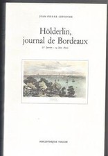 Holderlin, journal de bordeaux / premier janvier-14 juin... | Buch | Zustand gut