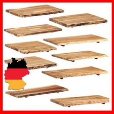 Waschtischplatte Massivholz Akazie Arbeitsplatte Baumkante Holzplatte Badezimmer