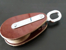 Tufnol Yachtblock  Einfachblock Block Edelstahl 1-scheibig mit Wirbel