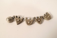 5 alte Telsum Amulette Silber Äthiopien HK76 5 old Silver Pendants Ethiopia