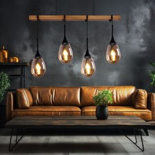 Hängelampe Holzleuchte