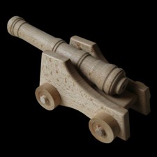 Burg Kanone aus Holz ohne