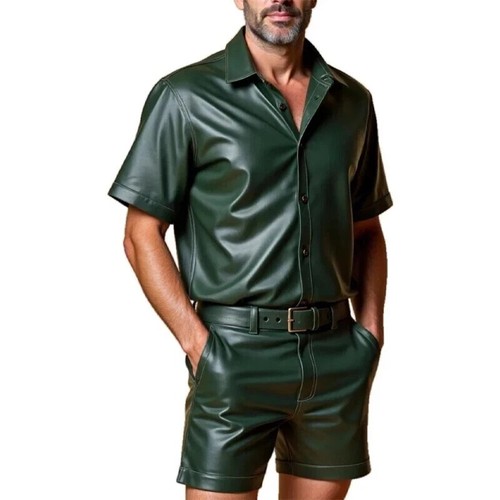Herren waldgrün biker - herren,