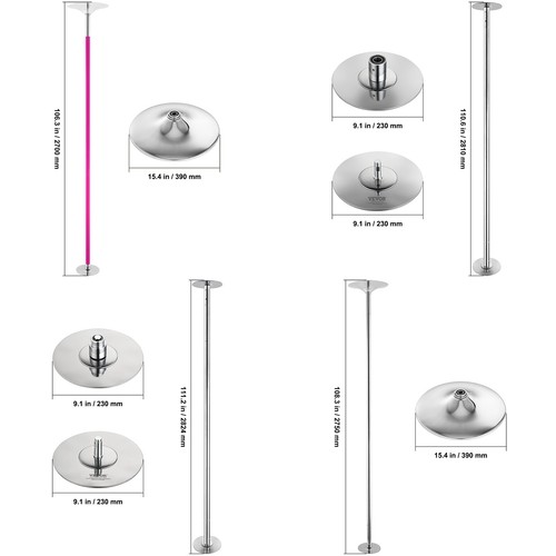 Vevor pole dance stange - pole,
