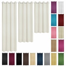 1x Gardinen Blickdicht Vorhänge mit Ösen Thermo Verdunkelung Vorhang Wohnzimmer