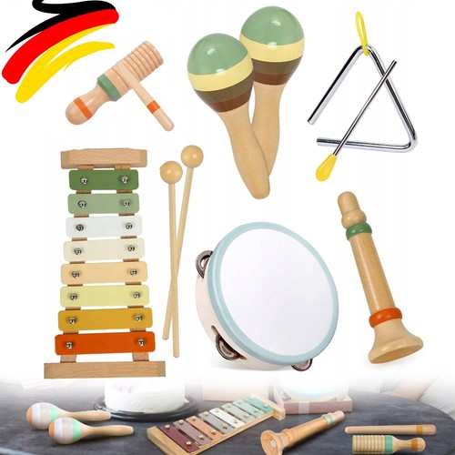 Montessori holz schlagzeug set - holz,