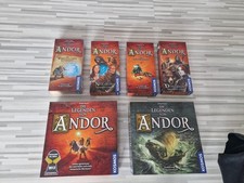 Brettspiel: Die Legenden von Andor Teil 1 und 2 + 2 Ergänzungen+ 2 Erweiterungen