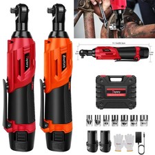 420Nm 3/8'' Elektrischer Akku Ratschenschrauber Ratschen Winkelschrauber 2 Akkus