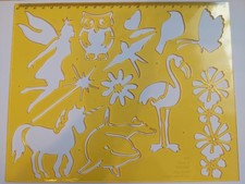 Schablone-Elfe-Fee-Pferd-Blume