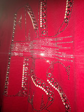 Tredy Shirt Gr. 1  Rot Strass